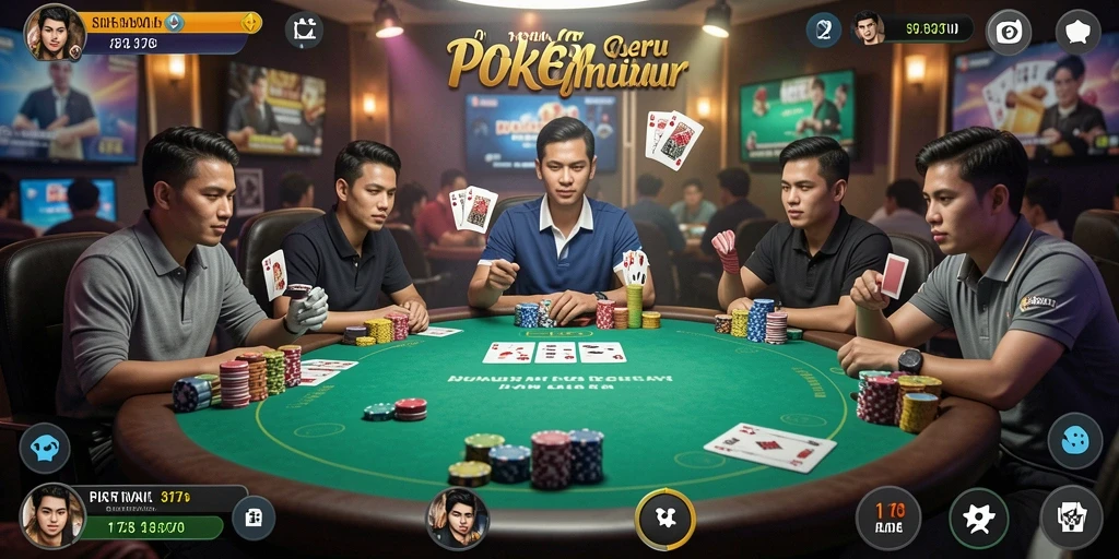 Tampilan gameplay seru di aplikasi Poker 3178.