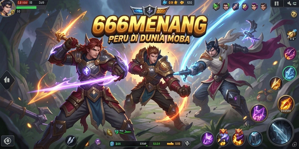 Gameplay MOBA yang mendebarkan dan penuh aksi di 666MENANG.