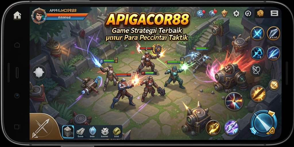 Tampilan gameplay APIGACOR88 yang menegangkan dan strategis.