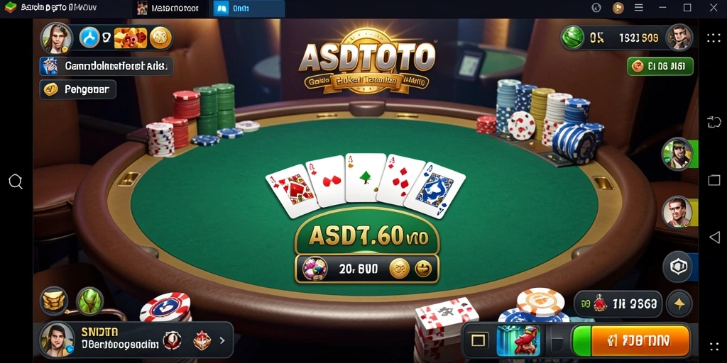 Screenshot utama ASDTOTO menampilkan gameplay Poker yang menarik dan interaktif.