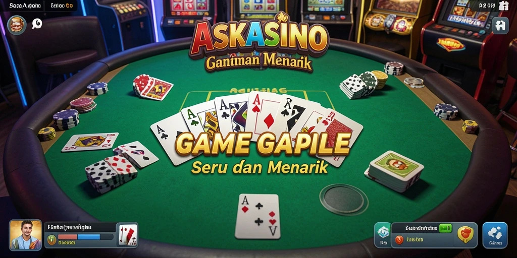 Screenshot gameplay Gaple yang mengasyikkan di ASKASINO.