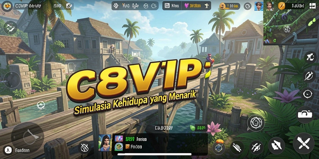 Tampilan gameplay C8VIP yang menarik dan interaktif.
