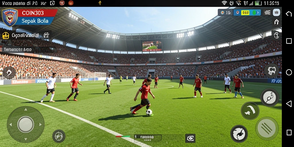 Screenshot gameplay COIN303 menunjukkan pertandingan yang intens dan seru.