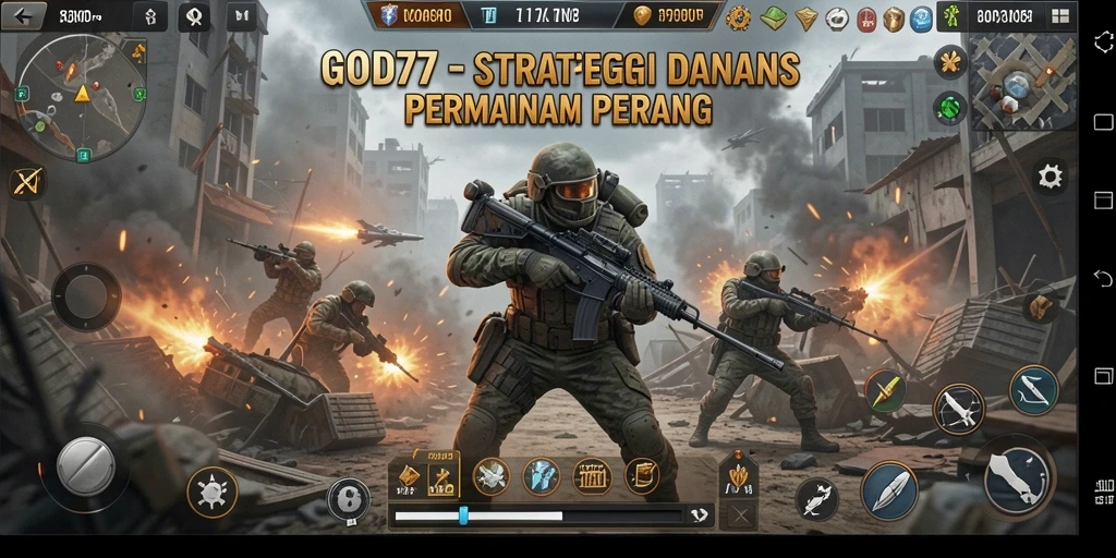 Tampilan gameplay menegangkan dalam GOD77 dengan strategi mendalam.