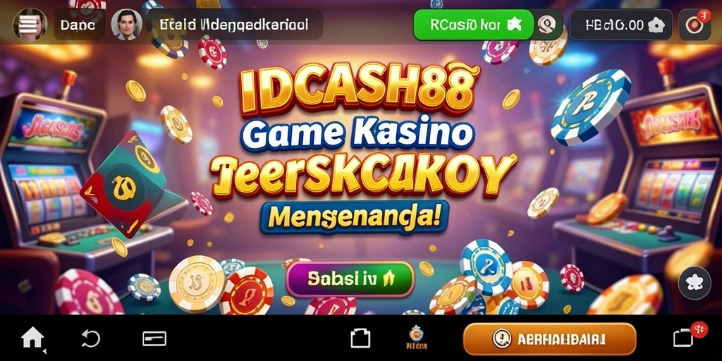 Gameplay seru di aplikasi kasino IDCASH88 dengan beragam permainan.
