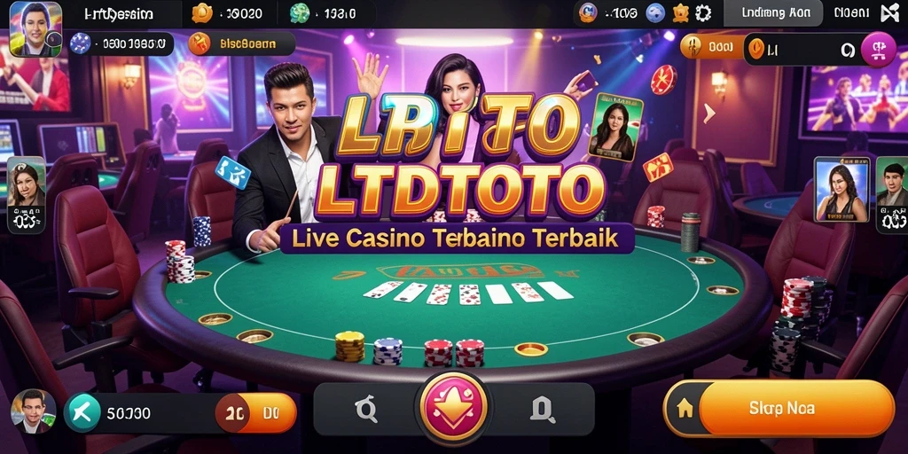Tampilan gameplay Live Casino di LTDTOTO dengan dealer langsung.