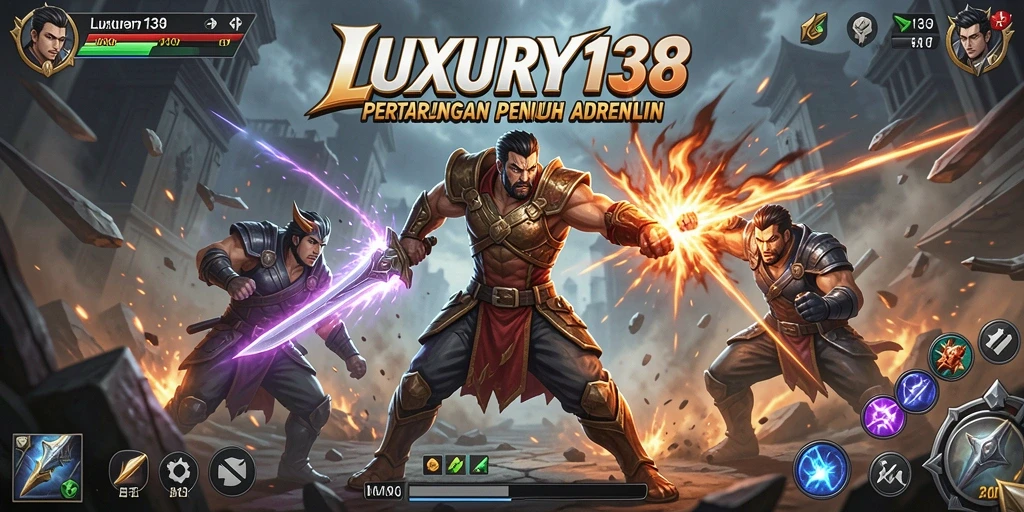 Tangkapan layar LUXURY138 yang menampilkan pertarungan seru dan karakter ikonik.