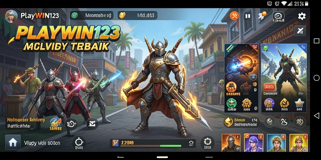 Tangkapan layar utama PLAYWIN123 menunjukkan antarmuka yang bersih dan sederhana.