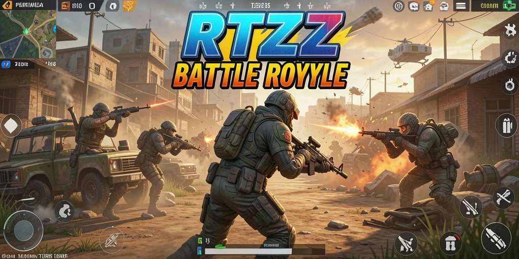 Gameplay seru di RTZZ saat pertempuran memuncak.