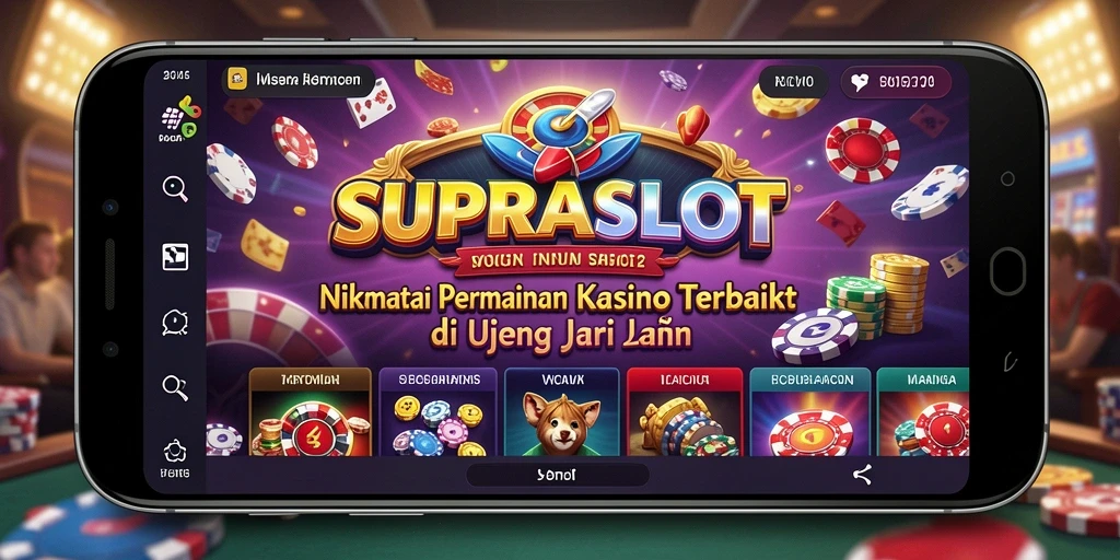 Tampilan menakjubkan dari gameplay Kasino SUPRASLOT.