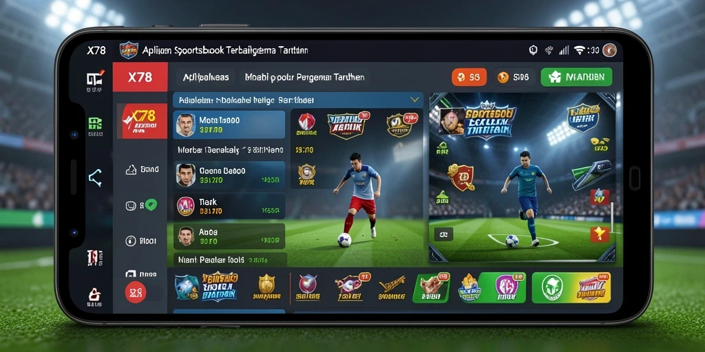 Tampilan screenshot gameplay X78 menampilkan taruhan olahraga yang interaktif.